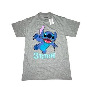 NWT disney's stich gray t-shirt sz small unisex